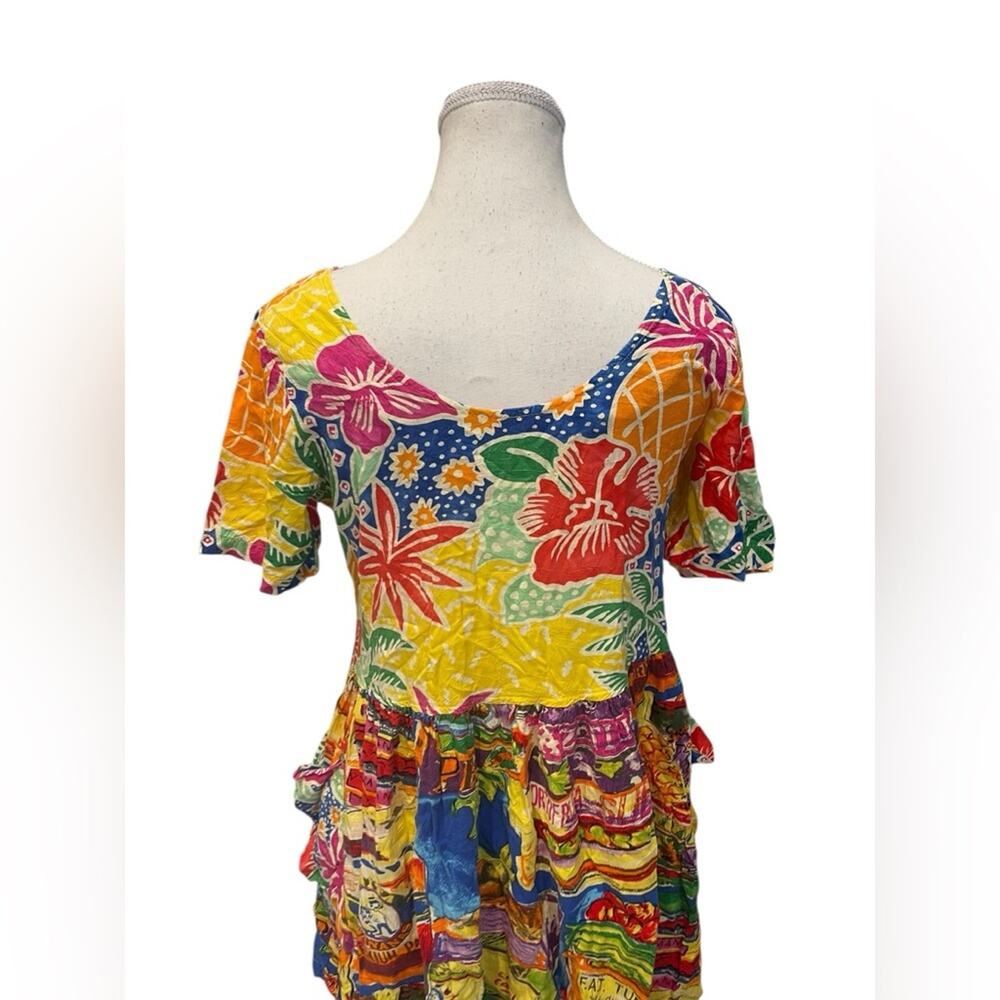 Jams World Floret Hattie Dress Tropical Hawaiian Floral Wearable Art Size S - Picture 5 of 9